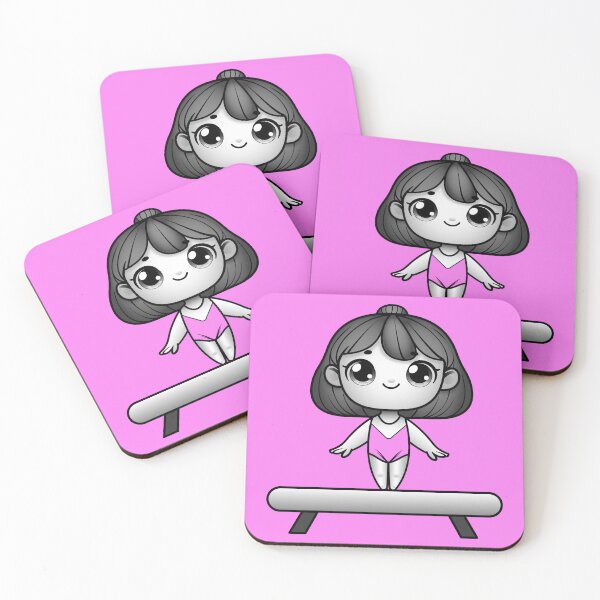Item preview, Girl Gymnast on Balance Beam designed and sold by ITSAGIRLSWORLD2.