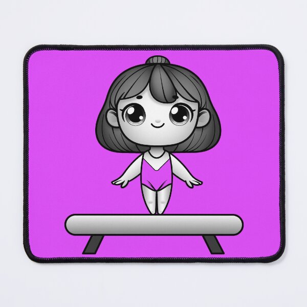 Item preview, Girl Gymnast on Balance Beam designed and sold by ITSAGIRLSWORLD2.