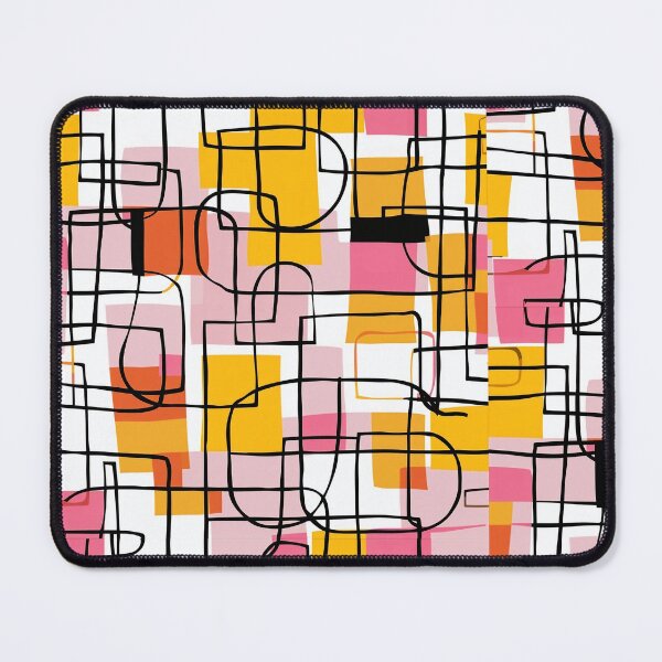 Item preview, Pink, Yellow, and Orange Minimalist Grid designed and sold by squishmuffin101.