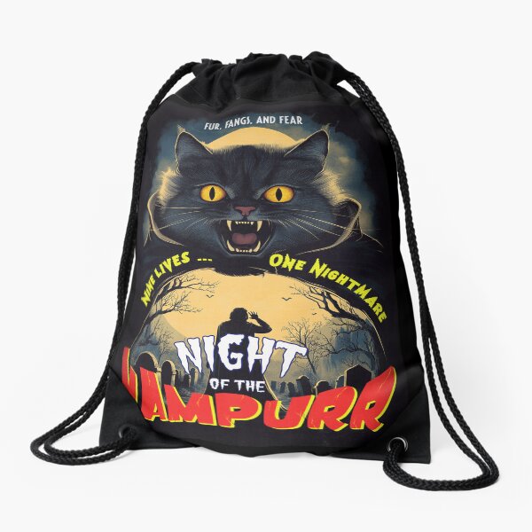 Item preview, Night of the Vampurrr - vintage horror poster designed and sold by PetsArt.
