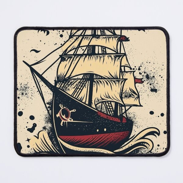 Item preview, Clipper Ship Tattoo designed and sold by MatrixTattoo.