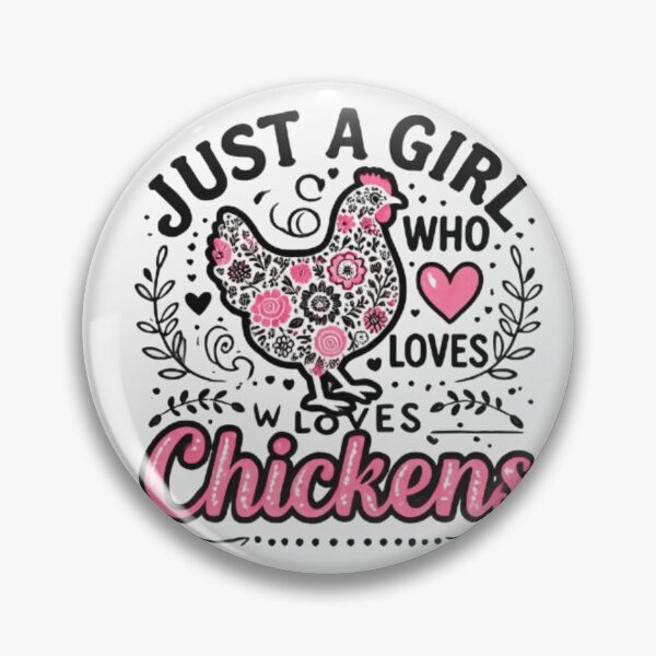 Item preview, Just A Girl Who Loves Chickens Farmer Women Chicken Girl designed and sold by SztylishDesigns.