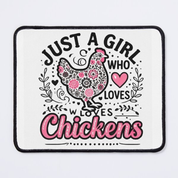 Item preview, Just A Girl Who Loves Chickens Farmer Women Chicken Girl designed and sold by SztylishDesigns.