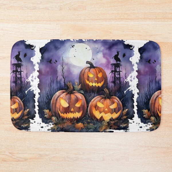 Item preview, Watercolor Spooky Pumpkins, Halloween designed and sold by ArtPixelHaven.