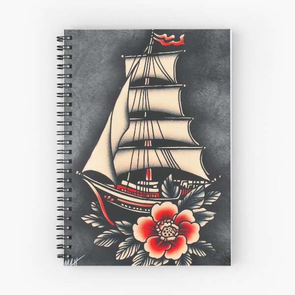 Item preview, Clipper Ship Tattoo designed and sold by MatrixTattoo.