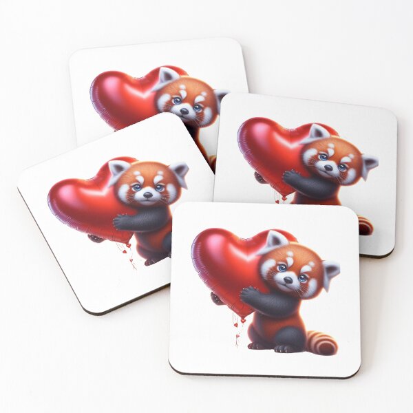 Item preview, Valetine Red Panda 1 designed and sold by PANDALOVEART.