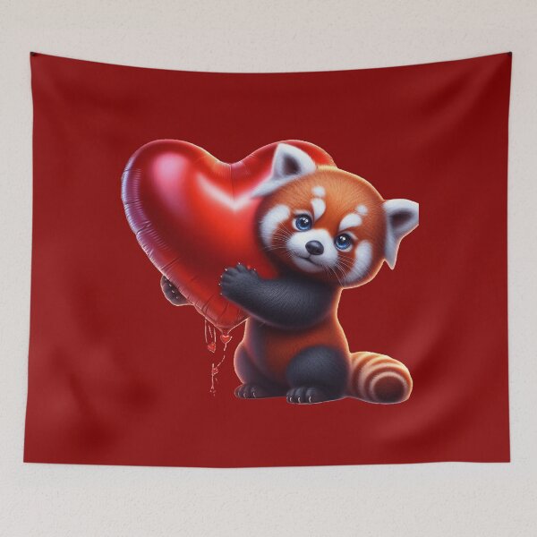 Item preview, Valetine Red Panda 1 designed and sold by PANDALOVEART.