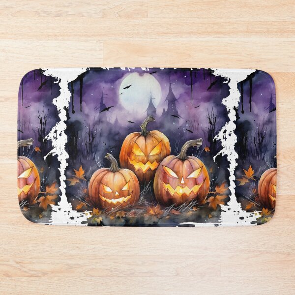 Item preview, Watercolor Spooky Pumpkins, Halloween designed and sold by ArtPixelHaven.