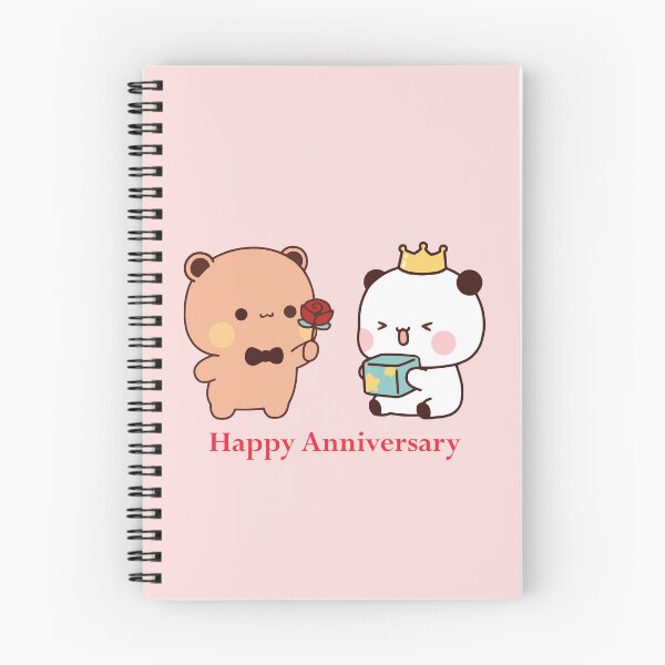 Item preview, Bubu dudu Cute Bear and Panda Anniversary Greeting designed and sold by FEBRICAST.
