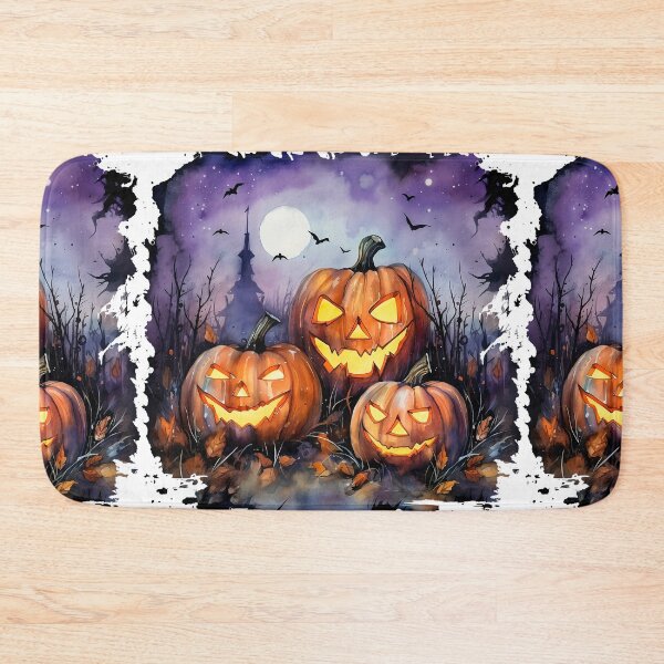 Item preview, Watercolor Spooky Pumpkins, Halloween designed and sold by ArtPixelHaven.