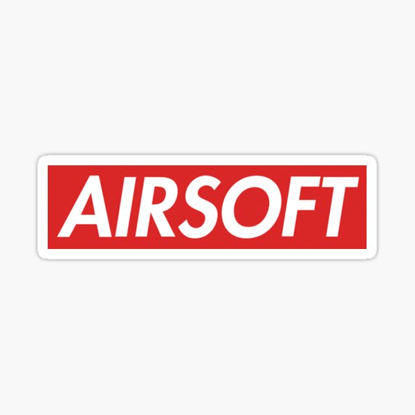 AIRSOFT RED Banner Sticker