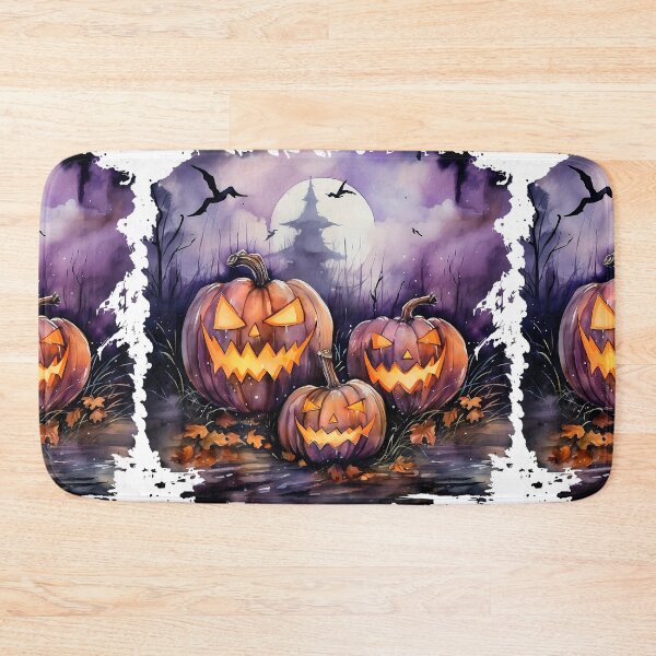 Item preview, Watercolor Spooky Pumpkins, Halloween designed and sold by ArtPixelHaven.
