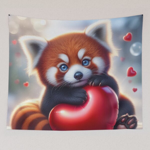 Artikelvorschau, Valentinstag Roter Panda 2 entworfen und verkauft von PANDALOVEART.