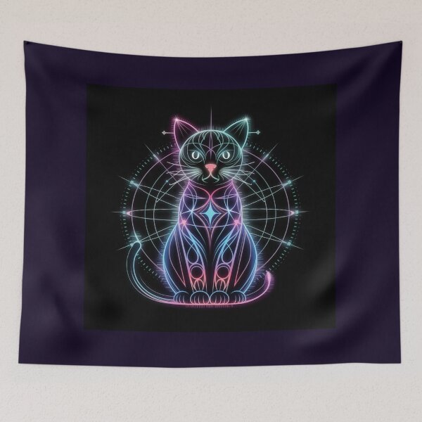 Item preview, Sacred Geometry Cat designed and sold by FusiTink.
