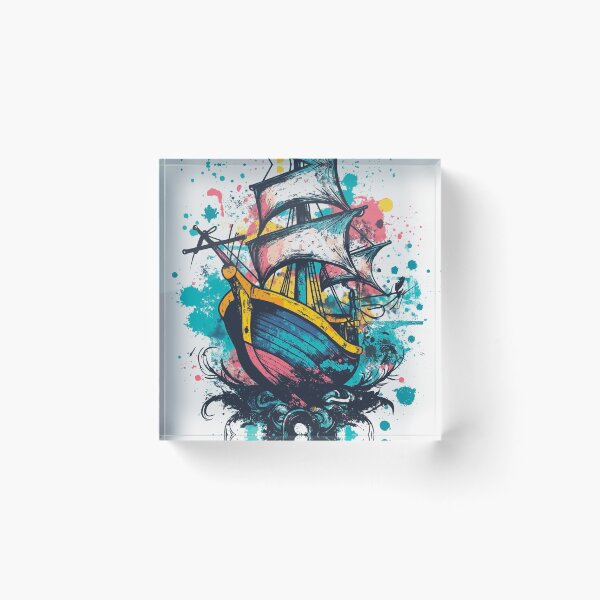 Item preview, Clipper Ship Tattoo designed and sold by MatrixTattoo.