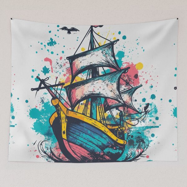 Item preview, Clipper Ship Tattoo designed and sold by MatrixTattoo.