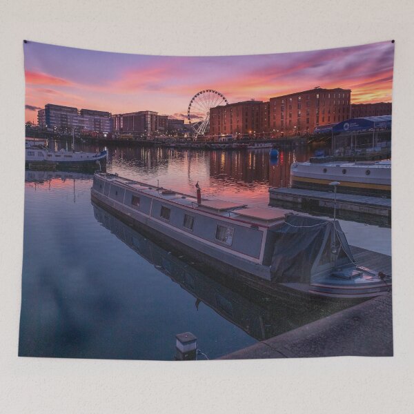 Item preview, Liverpool Salthouse Dock after beautiful sunset designed and sold by Kipcio.