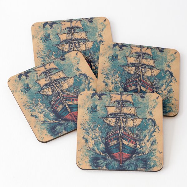 Item preview, Clipper Ship Tattoo designed and sold by MatrixTattoo.