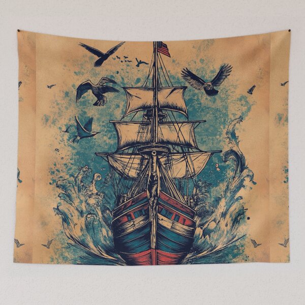 Item preview, Clipper Ship Tattoo designed and sold by MatrixTattoo.