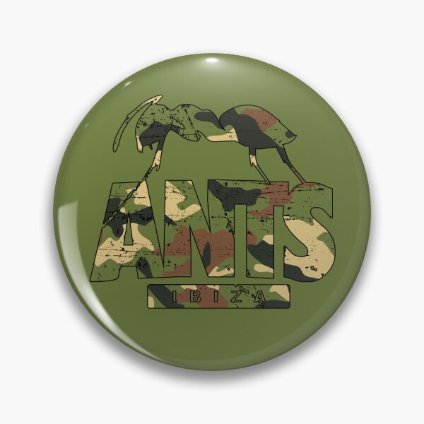 Item preview, ANTS Ushuaïa Club IBIZA: MODEL 2 military green background (original HD DESIGN) designed and sold by LA FRENCH TOUCH.