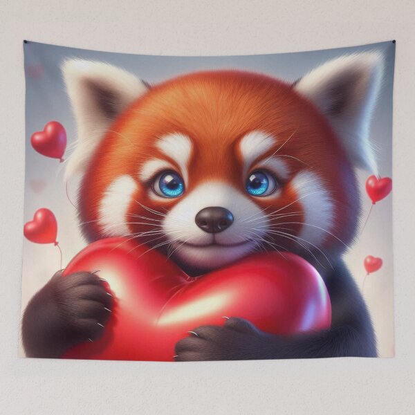 Item preview, Valetine Red Panda 3 designed and sold by PANDALOVEART.