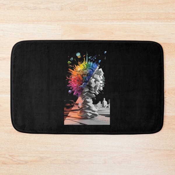 Item preview, Abstract Colorful Explosion Grayscale Geometric Modern Art Design designed and sold by janastefa.
