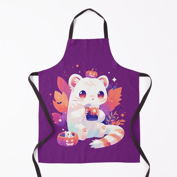 Item preview, Cute ferret sipping pumpkin spice latte designed and sold by etherElric.
