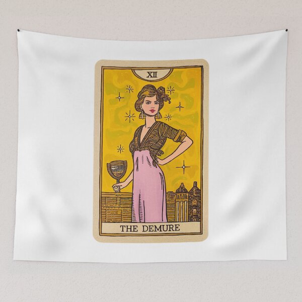 Item preview, The Demure Tarot Card designed and sold by Angry Swan Designs.