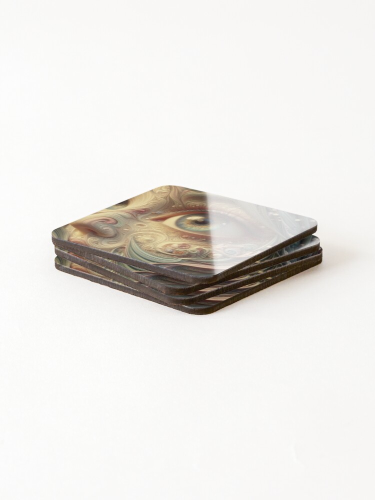 Thumbnail 4 of 5, Coasters (Set of 4), Expressive Eye Abstract Art designed and sold by choder61.