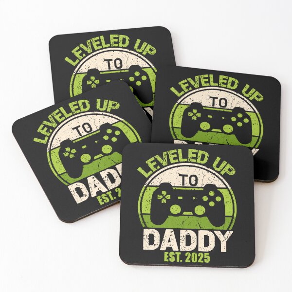Item preview, Leveled Up To Daddy Gifts Father To Be New Dad Est 2025 designed and sold by Toonify4U.