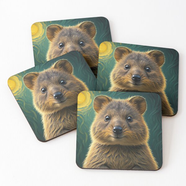 Item preview, Van Gogh's Perth Quokka Joy designed and sold by artisticprince.