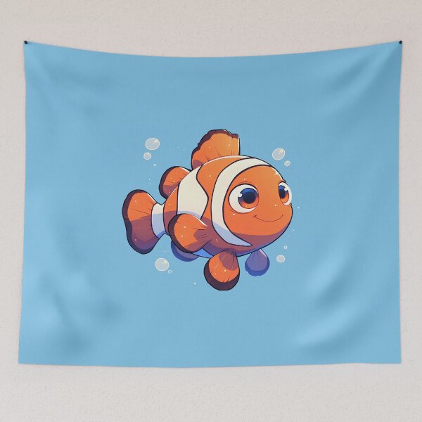 Item preview, Minimalist & Adorable Clownfish Inspired by Nemo designed and sold by Windy-market.