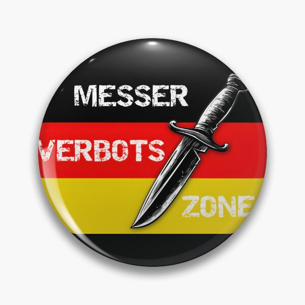 Item preview, Knife ban zone Germany designed and sold by knuppify.