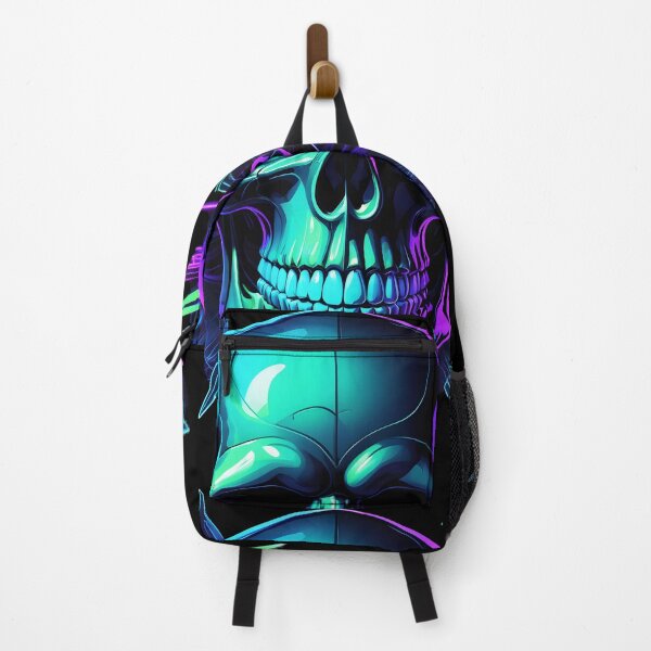 Item preview, Neon Skull with Headphones Digital Art designed and sold by creativaimages.