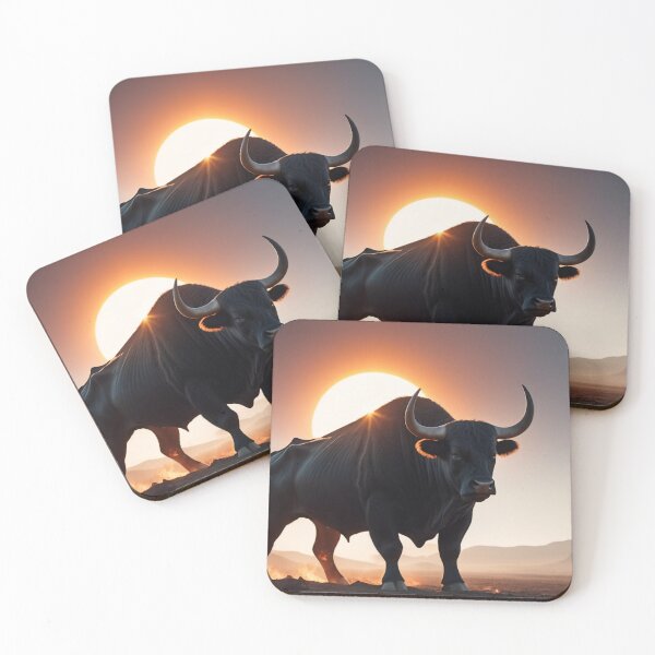Item preview, A bull on fire, illuminated by the sun. designed and sold by domepicturez.