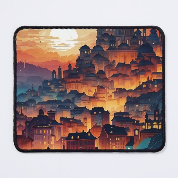 Item preview, Gravitational Waves Silhouettes - Colorful Cityscape Design designed and sold by athanasioungr.