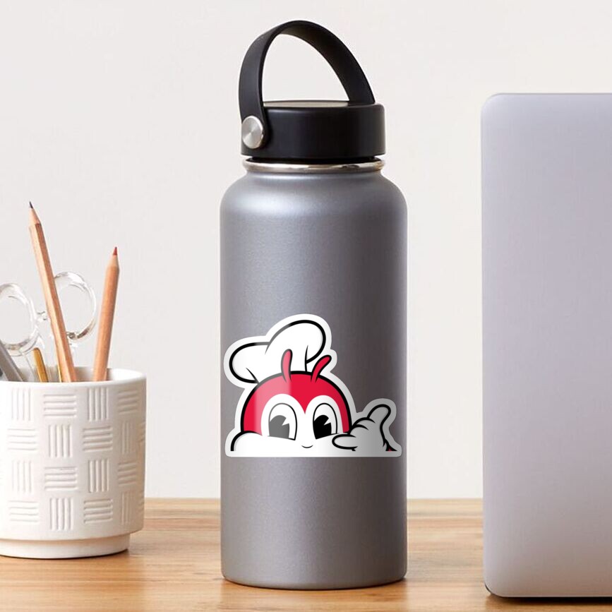 Red Bee Shaka Peeker Sticker Sticker