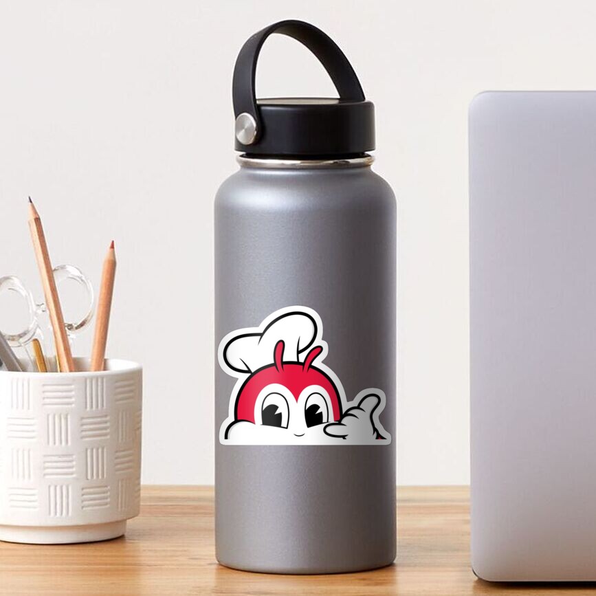 Red Bee Shaka Peeker Sticker Sticker