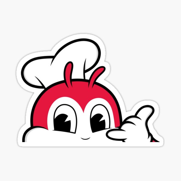 Item preview, Red Bee Shaka Peeker Sticker designed and sold by Diyanggostyle.
