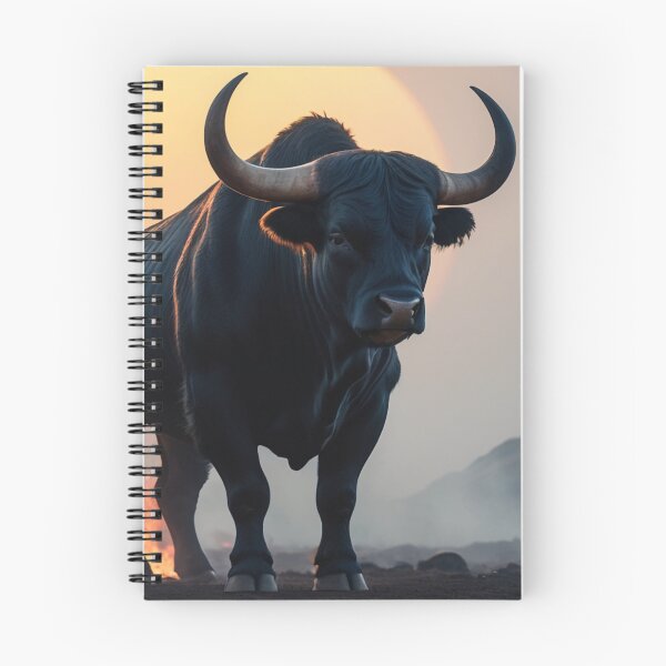 Item preview, A bull on fire, illuminated by the sun. designed and sold by domepicturez.