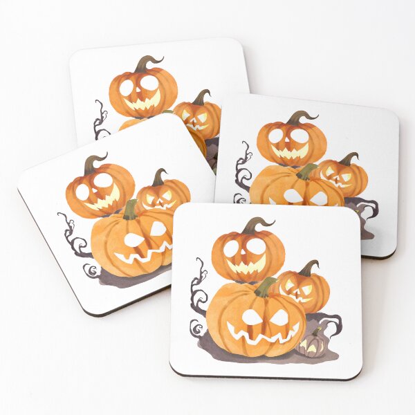 Item preview, Spooky Pumpkin Trio designed and sold by BrightVibesshop.