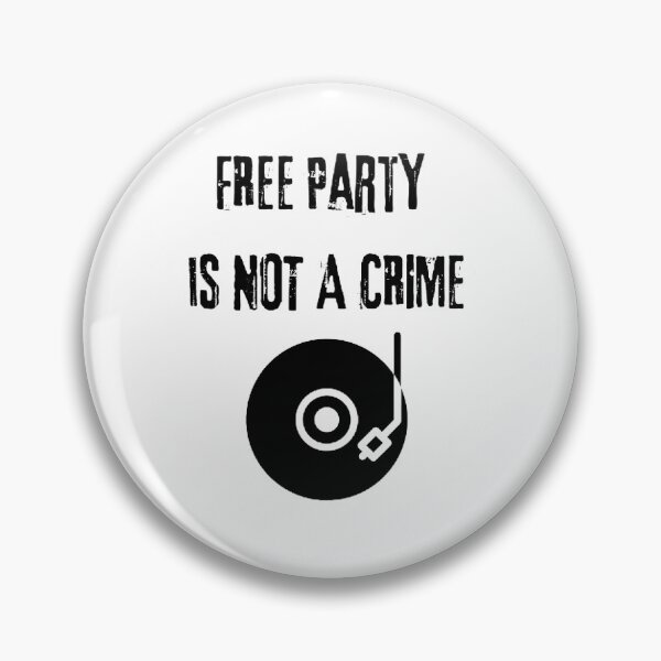 Item preview, Free party is not a crime - Techno Activist - Music Dance designed and sold by Pandanimalx.