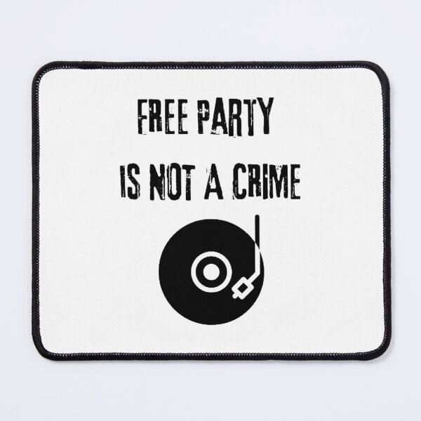 Item preview, Free party is not a crime - Techno Activist - Music Dance designed and sold by Pandanimalx.