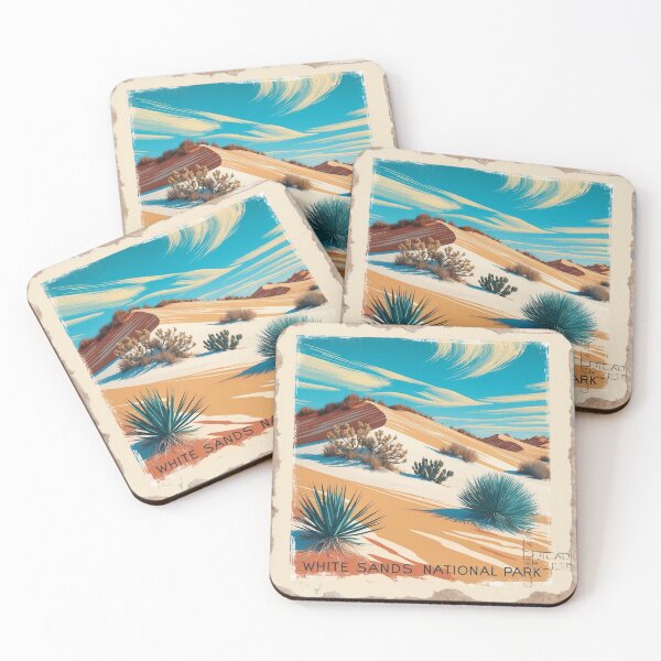Item preview, White Sands National Park Postcard Vintage Retro Travel designed and sold by TravelPostcardGems.
