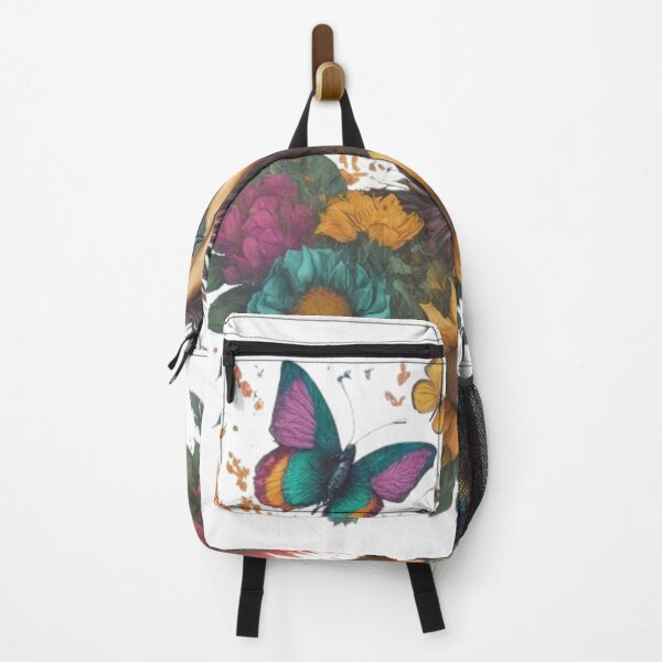 Item preview, Horse, Butterfly, and Flowers: Graceful Nature-Inspired Design designed and sold by CanvasWhimsy.