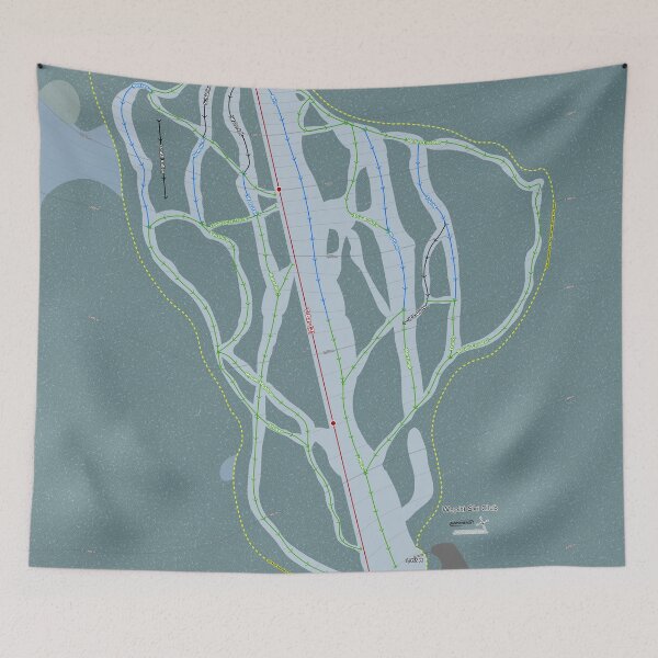 Item preview, Wapiti Ski Club Resort Trail Map designed and sold by Mapsynergy.