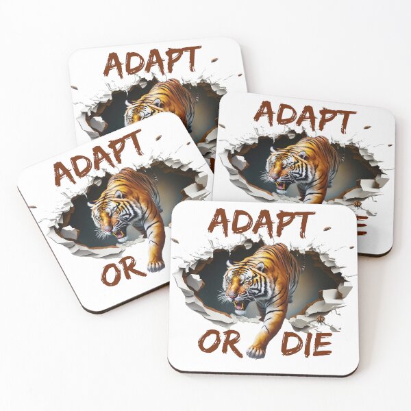 Item preview, Adapt or Die, tiger designed and sold by swiftbinaries.