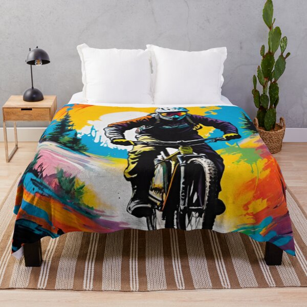 Item preview, Mountain Bike Rider in Action designed and sold by GrizzlyCollective.