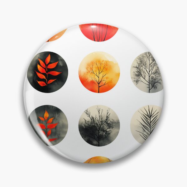 Item preview, Vintage illustration of nature leaves patterns  designed and sold by DariyaDell.