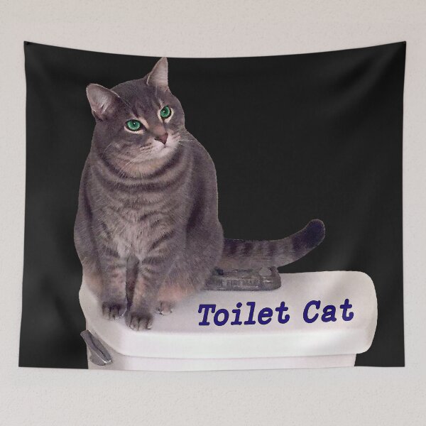 Item preview, Toilet Cat designed and sold by CopiumByKZ.